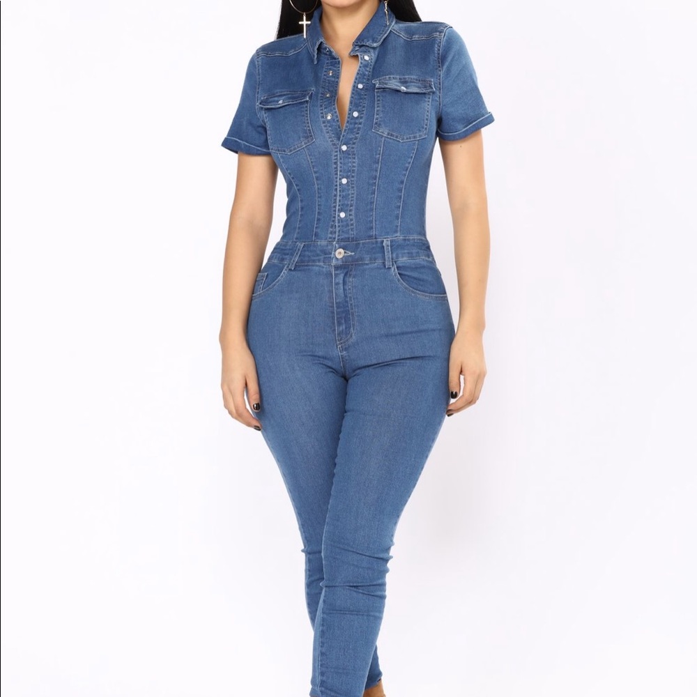 Auto Shop Denim Jumpsuit
